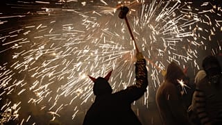 Correfoc fesztivál Barcelonában (illusztráció)