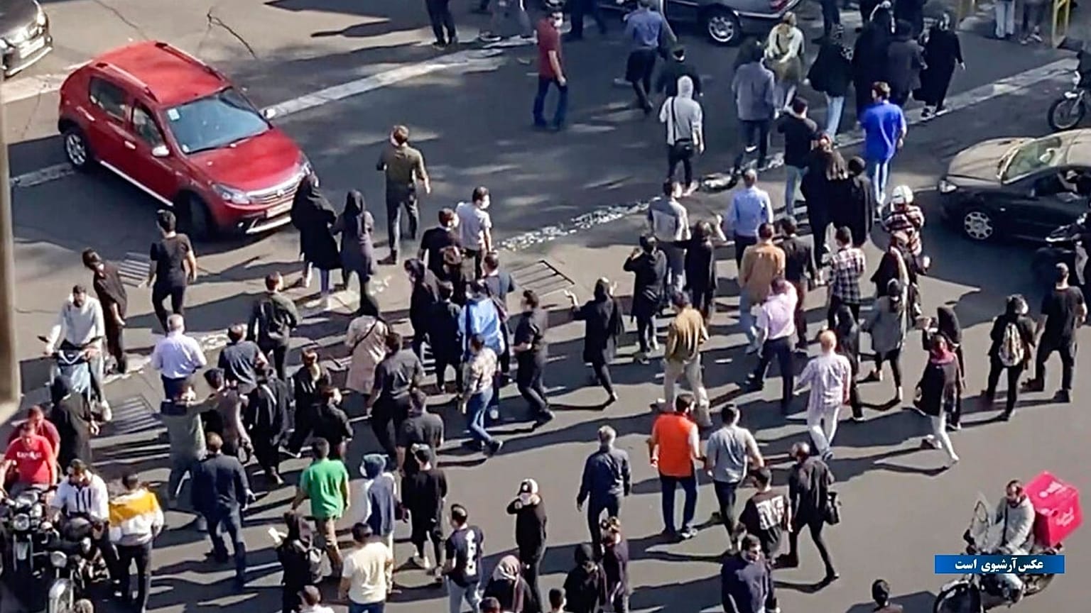 Iran demonstrators 