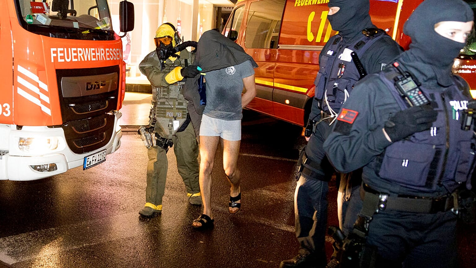 Un homme arrêté à Castrop-Rauxel, Allemagne, le 8 janvier 2023