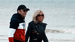 Fransa Cumhurbaşkanı Emmanuel Macron, First Lady Brigitte Macron