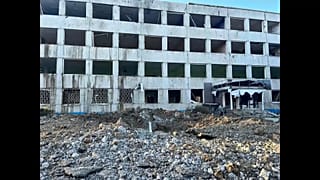 Lugar del bombardeo ruso en Kramatorsk