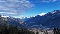 Crans Montana is located in the heart of the Swiss mountains