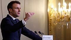 Le président français Emmanuel Macron à l'Élysée, à Paris, jeudi 5 janvier 2023.
