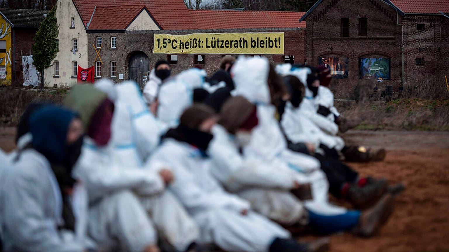 Klimaaktivist:innen in Lützerath