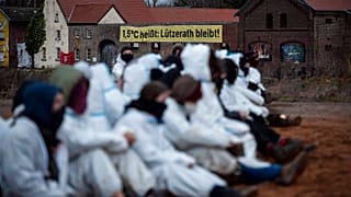 Klimaaktivist:innen in Lützerath