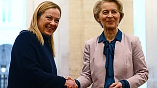 Giorgia Meloni, présidente du Conseil italien et Ursula von der Leyen, Présidente de la Commission européenne