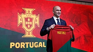 Roberto Martínez com a camisola de Portugal