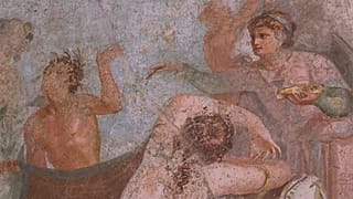 Détail d'une fresque dans la salle Ixion
