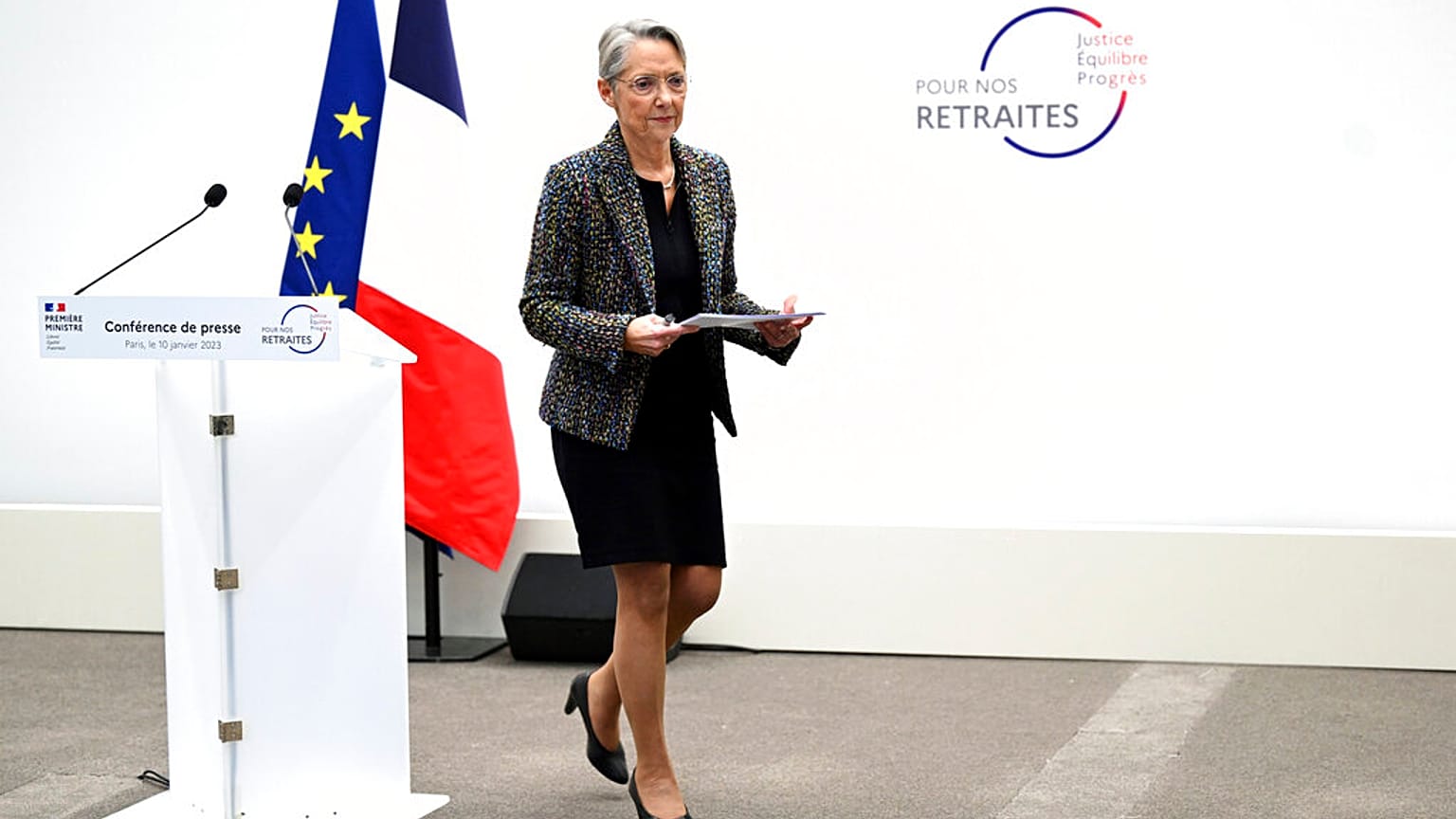 Primera Ministra de Francia, Elisabeth Borne