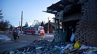 Damaged city
