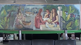 Beaucoup d’œuvres d'art portent encore les stigmates des émeutes de dimanche