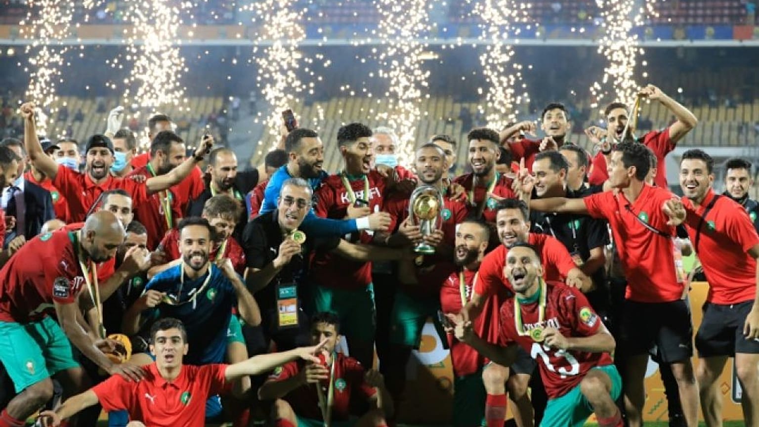 احتفالات المغرب بالنسخة الماضية من بطولة الشان