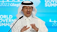 شاهزاده عبدالعزیز بن سلمان وزیر انرژی عربستان سعودی در اجلاس سران دولت جهانی در اکسپوی دوبی