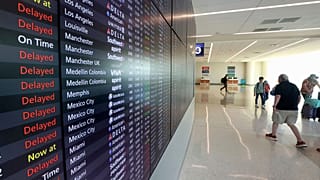 De nombreux voyageurs ont dû patienter plusieurs heures durant la suspension des vols dans les aéroports américains, mercredi 11 janvier 2023