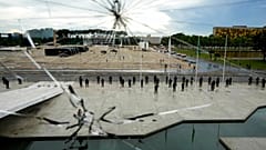 Zerstörung in Brasilia nach dem Sturm auf das Regierungsviertel