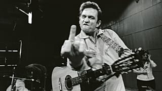 Johnny Cash at the Folsom Prison concert 