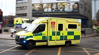 A ambulance in London.