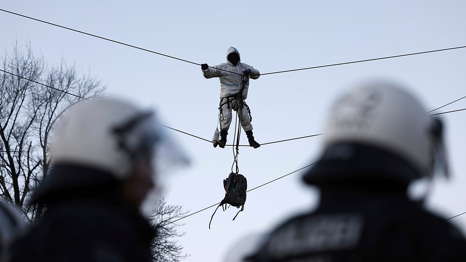Climate activists have placed themselves in hard to reach places, making it more difficult to be arrested