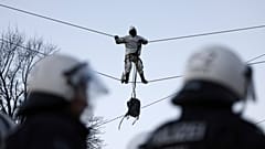 Climate activists have placed themselves in hard to reach places, making it more difficult to be arrested