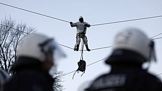Climate activists have placed themselves in hard to reach places, making it more difficult to be arrested