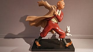 Figurine de Tintin, célèbre personnage de BD d'Hergé.