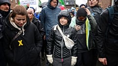 Die Klimaaktivist:innen Luisa Neubauer und Greta Thunberg unterstützen den Protest in Lützerath