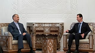 الرئيس السوري يتحادث مع وزير الخارجية الإيراني في دمشق. 2023/01/14