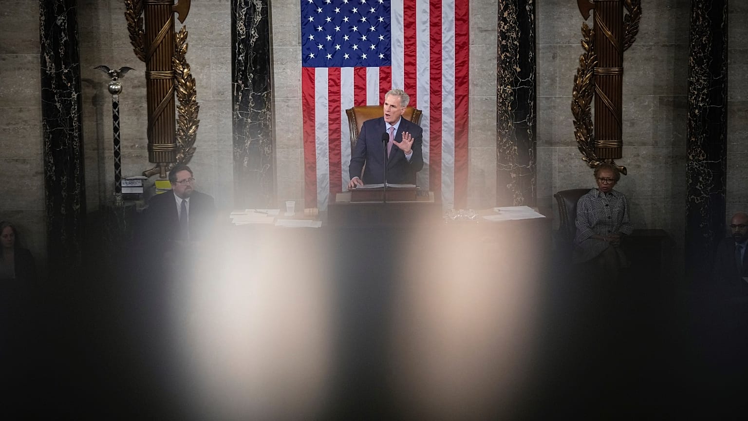Kevin McCarthy, az Egyesült Államok képviselőházának elnöke, 2023. január 7-én