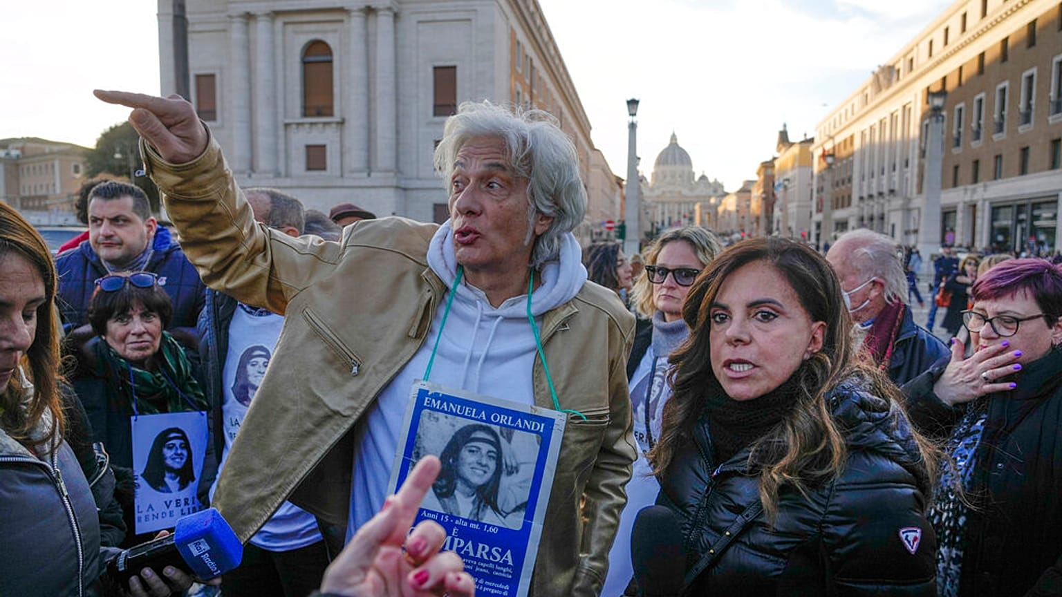 Pietro Orlandi, frère d'Emanuela, disparue en 1983, au Vatican, le 14 janvier 2023