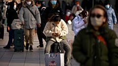 Dans une gare de Pékin, Chine, le 14 janvier 2023
