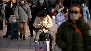 Dans une gare de Pékin, Chine, le 14 janvier 2023