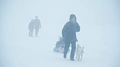 Extreme Temperaturen in Jakutsk, 15.1.2022