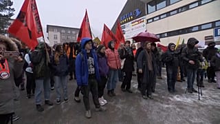 Manifestación del colectivo Strike WEF en Davos (Suiza).