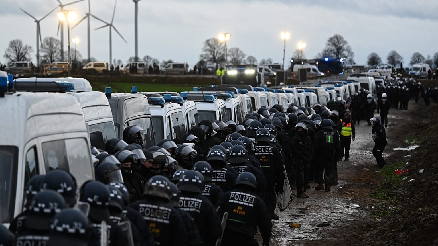 There was a heavy police presence over the weekend. 