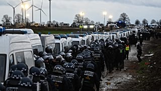There was a heavy police presence over the weekend.