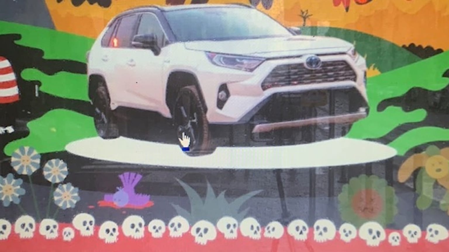 Climate activists version of car advert