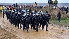 Polizeieinsatz im Rahmen des Protestes gegen die Räumung von Lützerath 