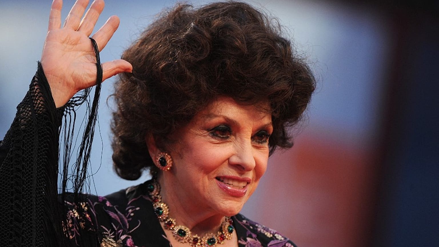 L'actrice italienne Gina Lollobrigida au festival de Venise, le 04/09/2012