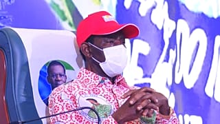 Teodoro Obiang Nguema,  presidente de Guinea Ecuatorial durante el Congreso de su partido