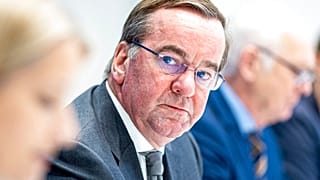 Boris Pistorius bei einer Konferenz zu organisierter Kriminalität in Niedersachsen, 8. Dezember 2022