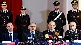 Rueda de prensa de las autoridades italianas encargadas de la detención de Matteo Messina Denaro