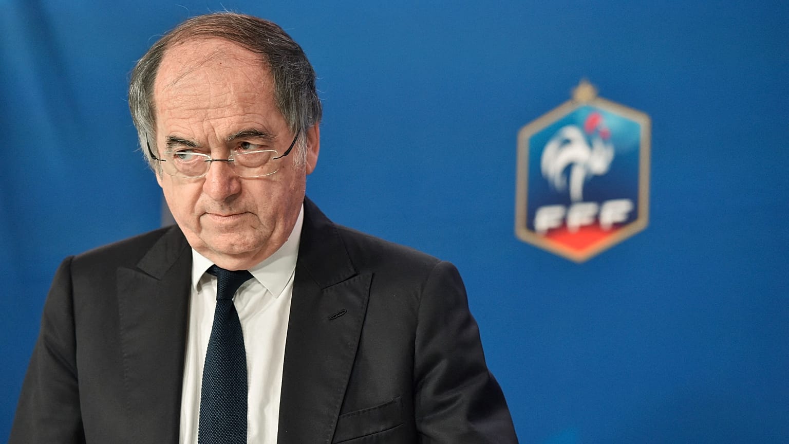 Archives : Noël Le Graët au siège de la FFF à Paris, le 12 juillet 2016