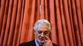 Opera tenor Placido Domingo attends an awards ceremony in the Royal Theatre in Madrid, Spain, June 10, 2021.