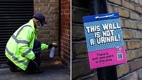 Anti-pee paint 
