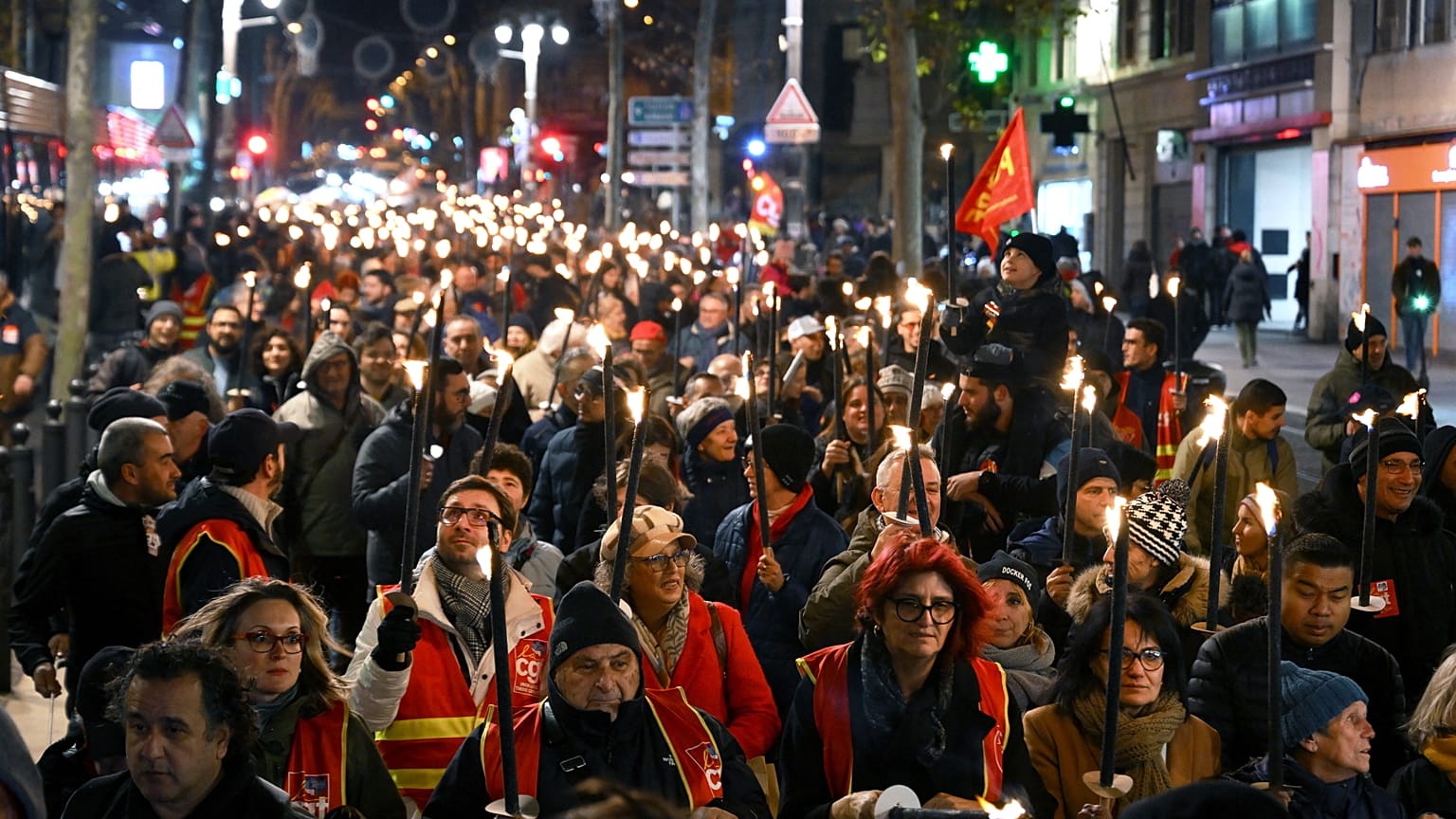 Une manifestation ce mardi à Marseille (17/01/2023)
