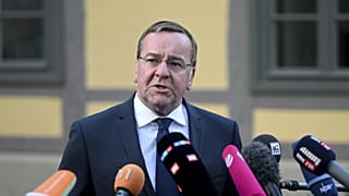 Boris Pistorius hannoveri sajtótájékoztatóján