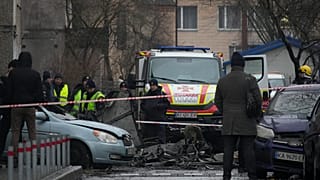 Место падения вертолета