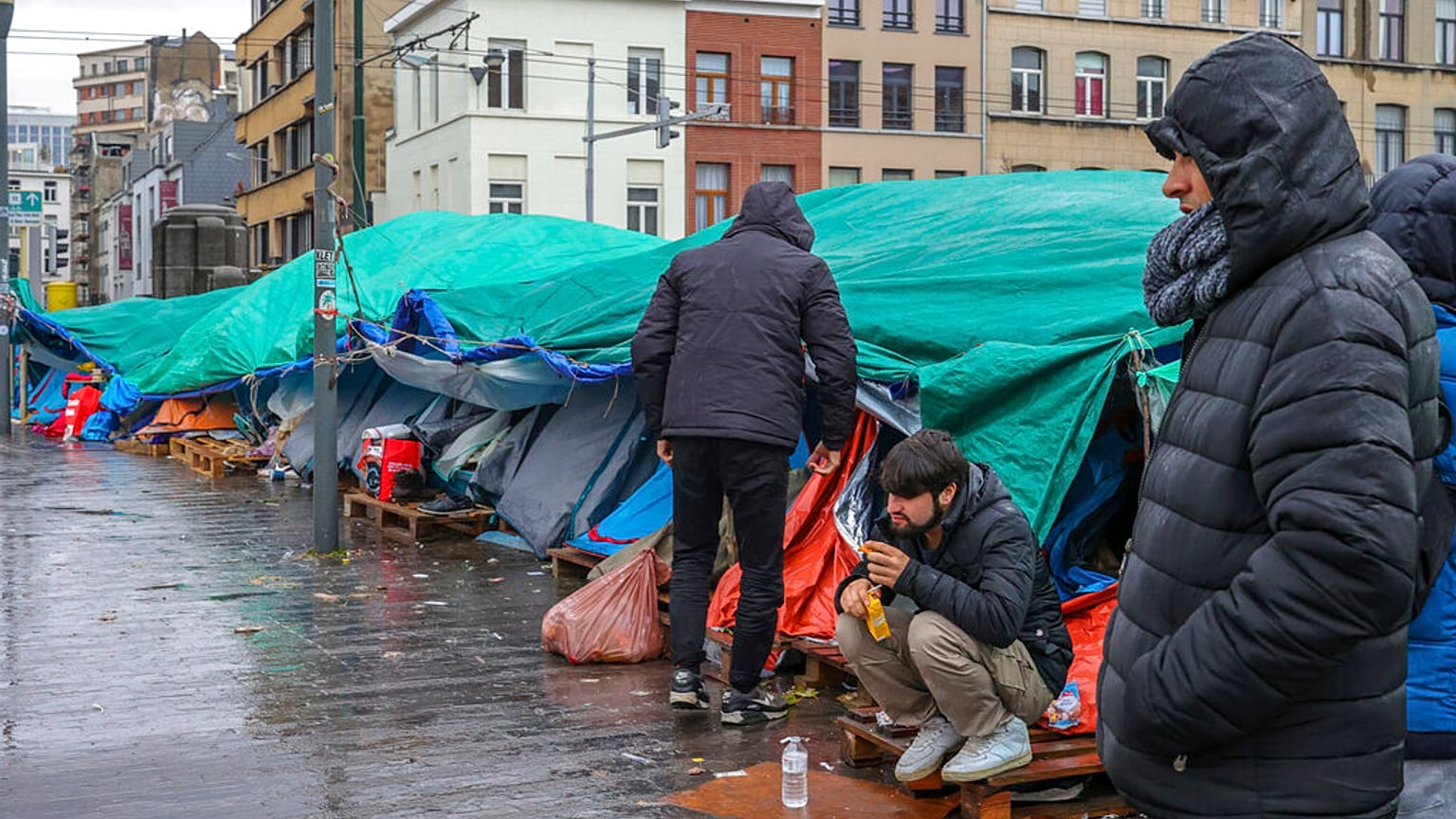 Menedékkérők Brüsszelben