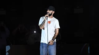 مغني الراب المغربي، الكراندي طوطو خلال حفل موسيقي في الرباط، المغرب، الجمعة 23 سبتمبر/أيلول 2022.
