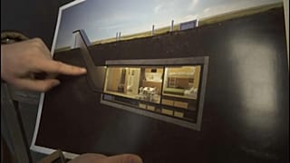 Visualisierung eines unterirdischen Privatbunkers für eine dreiköpfife Familie